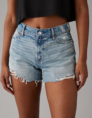 AE Strigid Super High-Waisted Relaxed Denim Short