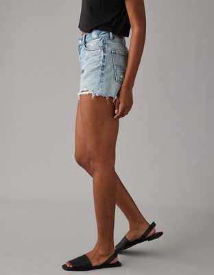 AE Strigid Super High-Waisted Relaxed Distressed Denim Short