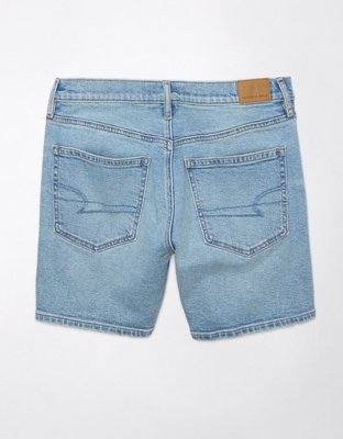 AE Strigid Super High-Waisted 6" Relaxed Ripped Denim Short