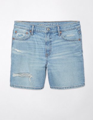 AE 6" Strigid Super High-Waisted Relaxed Ripped Denim Short