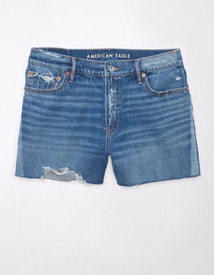 AE Strigid Super High-Waisted Relaxed Denim Short