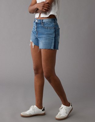 AE Strigid Super High-Waisted Relaxed Denim Short