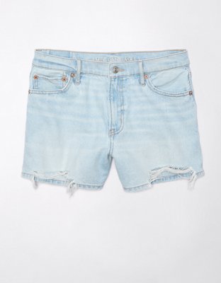 AE Strigid Super High-Waisted Relaxed Ripped Denim Short