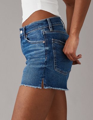 AE Strigid Super High-Waisted Relaxed Denim Short