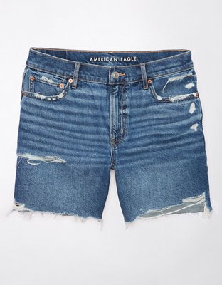 AE 6" Strigid Super High-Waisted Relaxed Ripped Denim Short