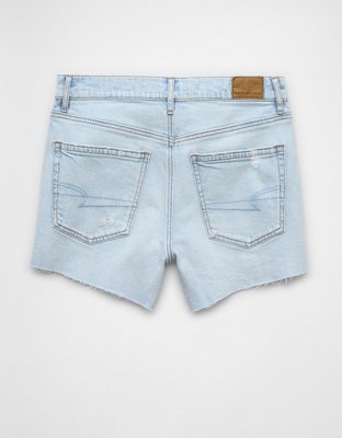 AE Strigid Ripped Super High-Waisted Relaxed Denim Short