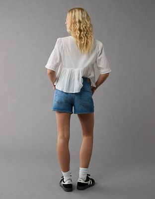 AE Strigid Super High-Waisted Relaxed Denim Short
