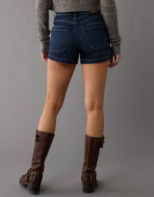 AE Strigid Super High-Waisted Relaxed Denim Short