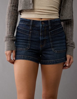 AE Strigid Super High-Waisted Relaxed Denim Short