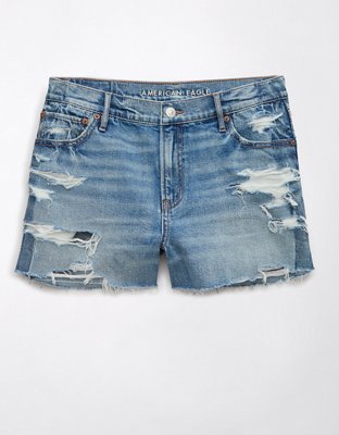 AE Strigid Super High-Waisted Relaxed Denim Short