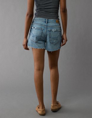 AE Strigid Super High-Waisted Relaxed Denim Short