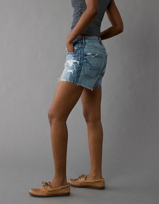 AE Strigid Super High-Waisted Relaxed Denim Short