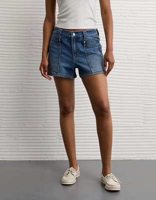 AE Strigid Super High-Waisted Relaxed Denim Utility Short