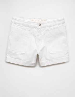 AE Strigid Denim Short Cintura Super Alta Relajado