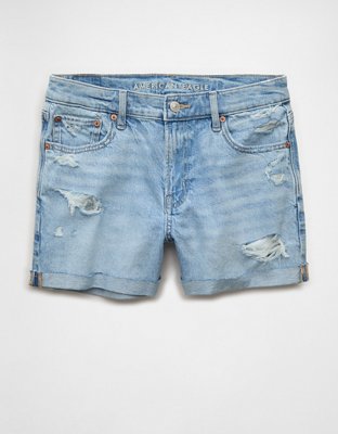 AE Strigid Curvy Super High-Waisted Relaxed Denim Utility Short