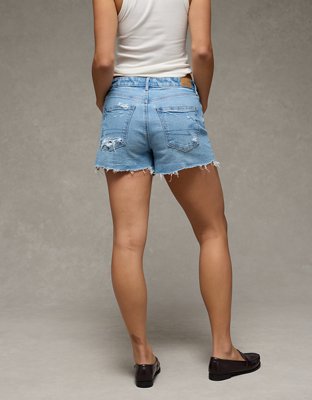 AE Strigid Super High-Waisted Relaxed Denim Short