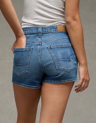 AE Strigid Super High-Waisted Relaxed Denim Short