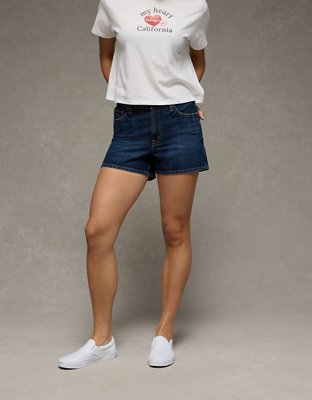 AE Strigid Curvy Super High-Waisted Relaxed Denim Utility Short