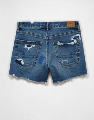 AE Strigid Super High-Waisted Relaxed Denim Short