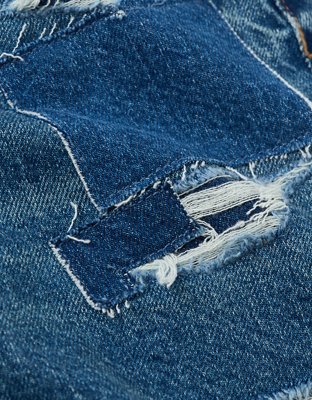 AE Strigid Super High-Waisted Relaxed Denim Short