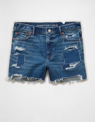 AE Strigid Super High-Waisted Relaxed Denim Short