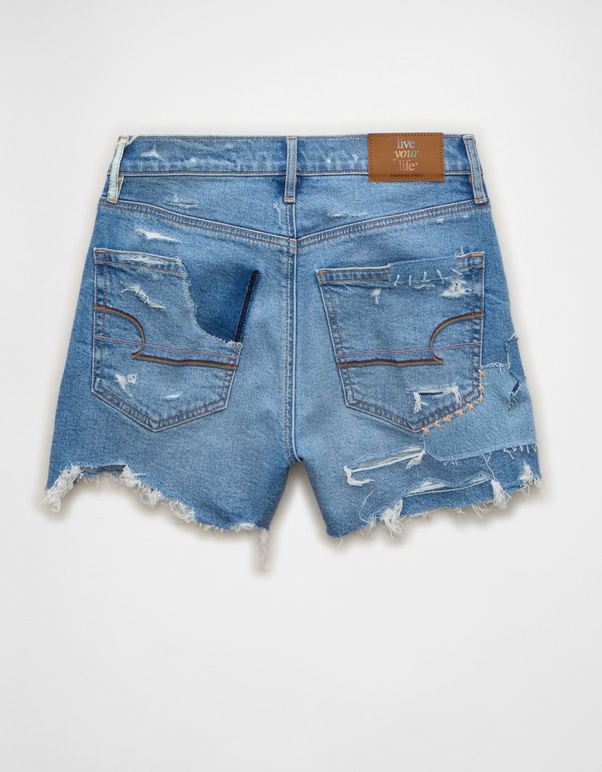 AE Pride 3" Strigid Super High-Waisted Relaxed Denim Short - image 4