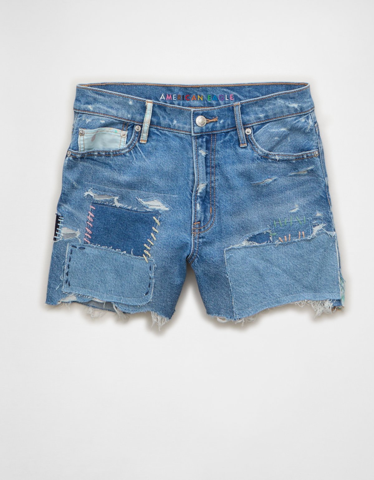 AE Pride 3" Strigid Super High-Waisted Relaxed Denim Short - image 3