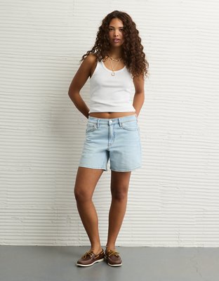 AE 6" Stretch High-Waisted Pleated Trouser Short