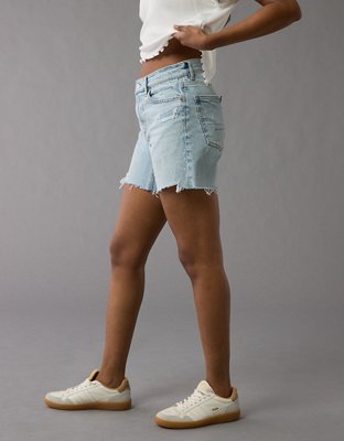 AE 6" Strigid Ripped Super High-Waisted Relaxed Denim Short