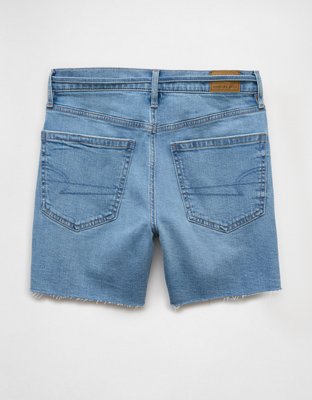 Short décontracté à taille très haute en denim extensible et rigide de 6 po AE