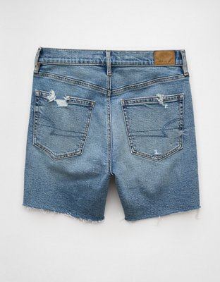 AE 6" Strigid Ripped Super High-Waisted Relaxed Denim Short