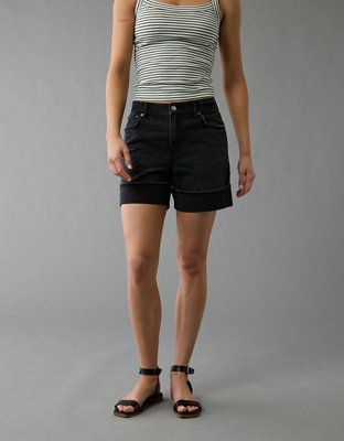AE Strigid Denim Short Cintura Super Alta Relajado de 6"