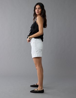 AE Strigid Denim Short Cintura Super Alta Relajado de 6"