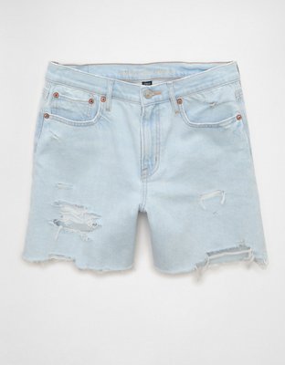 AE Strigid Curvy Super High-Waisted Relaxed Denim Utility Short