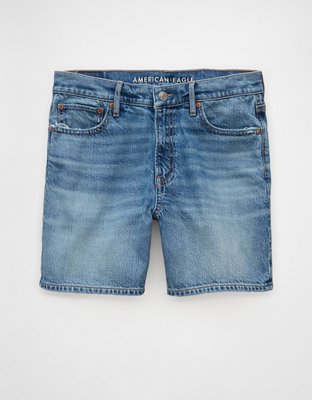 AE Strigid Super High-Waisted Relaxed Denim Short