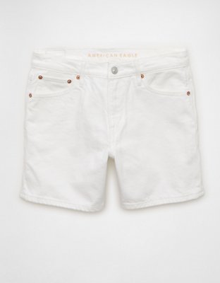 AE 6" Strigid Super High-Waisted Relaxed Denim Short Women's White 000