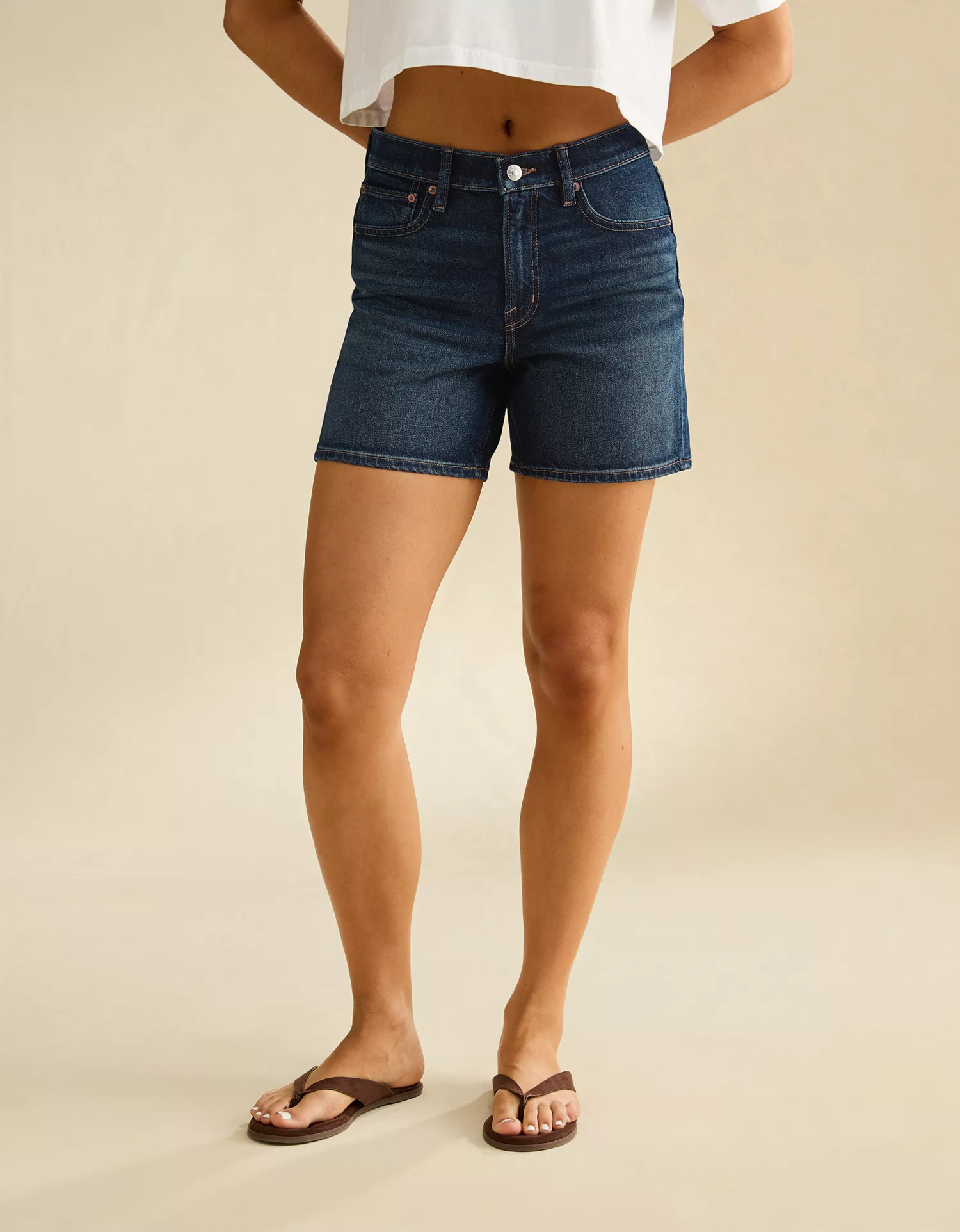 AE 6" Strigid Super High-Waisted Relaxed Denim Short