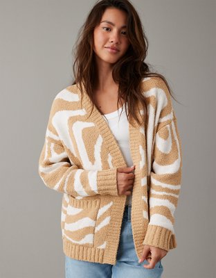 American eagle cream cardigan sale