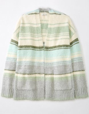 American eagle shop fuzzy cardigan