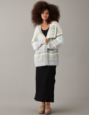 American eagle 2025 fuzzy cardigan