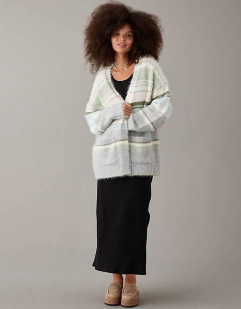 Женские кардиганы American Eagle AE Whoa So Cozy Fuzzy Cardigan