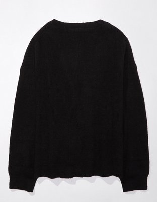 AE Oversized Button-Front Cardigan