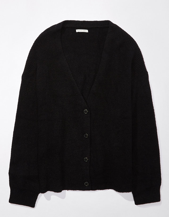 AE Oversized Button-Front Cardigan