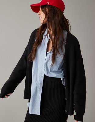 AE Oversized Button Front Cardigan