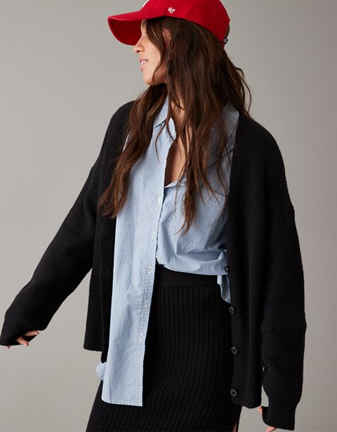Женские кардиганы American Eagle AE Button-Front Cardigan