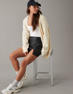 AE Oversized Button-Front Cardigan