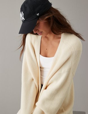 AE Oversized Button-Front Cardigan