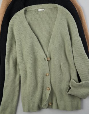 AE Oversized Button Front Cardigan