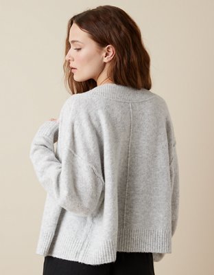 AE Whoa So Soft Cropped Button-Front Cardigan