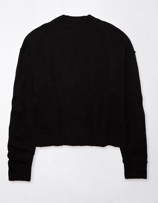Женские кардиганы American Eagle AE Whoa So Soft Cropped Button-Front Cardigan — фото 4